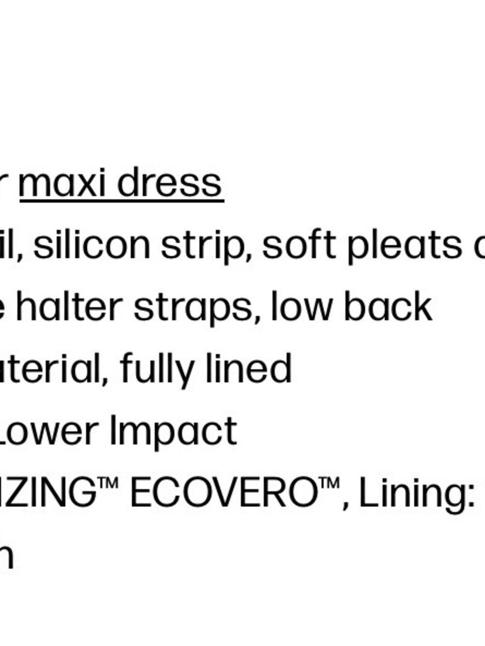 Princess Polly Lower Impact Polka Dot Halter Maxi Dress White Black NWT Size 12 - Picture 15 of 16